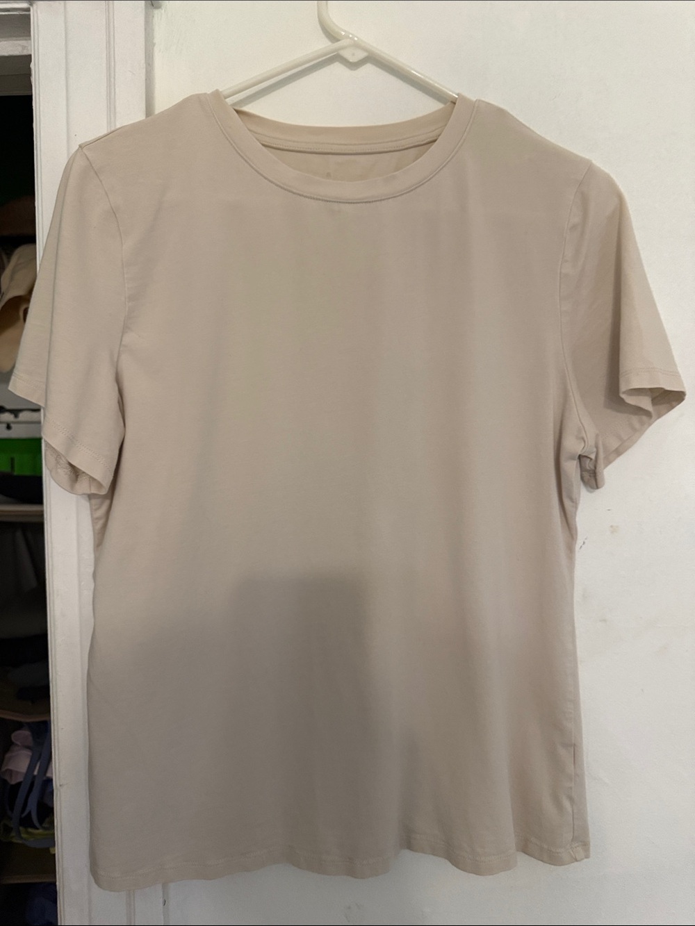 Women’s A New Day Crew Neck T-Shirt in Light Beige